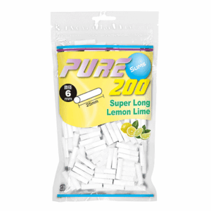 PURE滤嘴细支加长柠檬青柠味6mm*25mm/ピュア・スリム・スーパーロング・レモンライム・フィルター