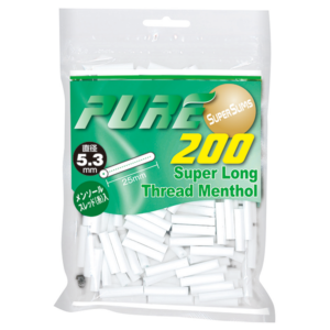PURE滤嘴超细款超强薄荷5.3mm*25mm/ピュア・スーパースリム・ロング・ スレッドメンソール・フィルター